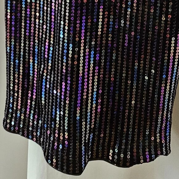 H&M - Black Velvet & Sequin Dress - Picture 11 of 14